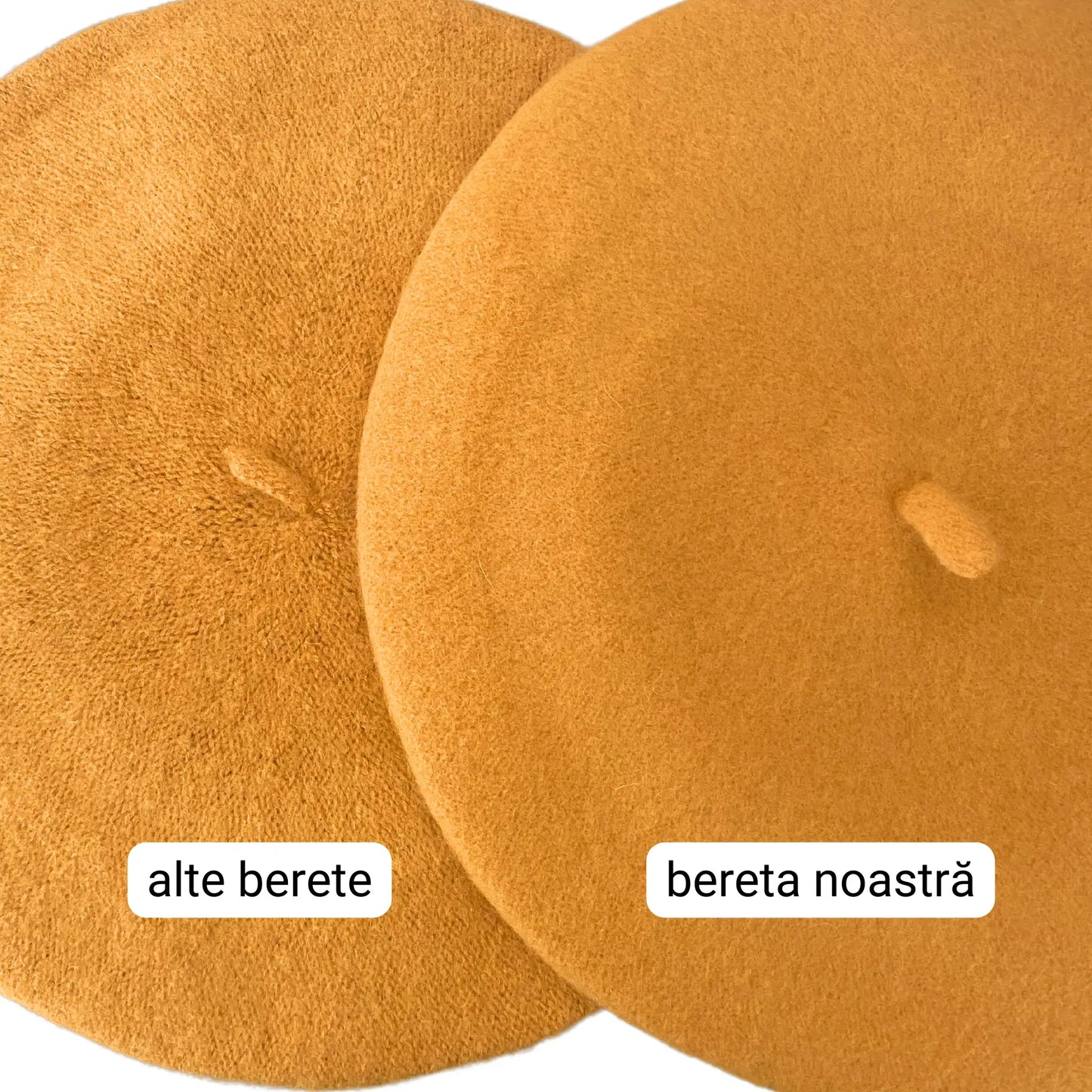Densitatea firelor beretei noastre versus alte berete.