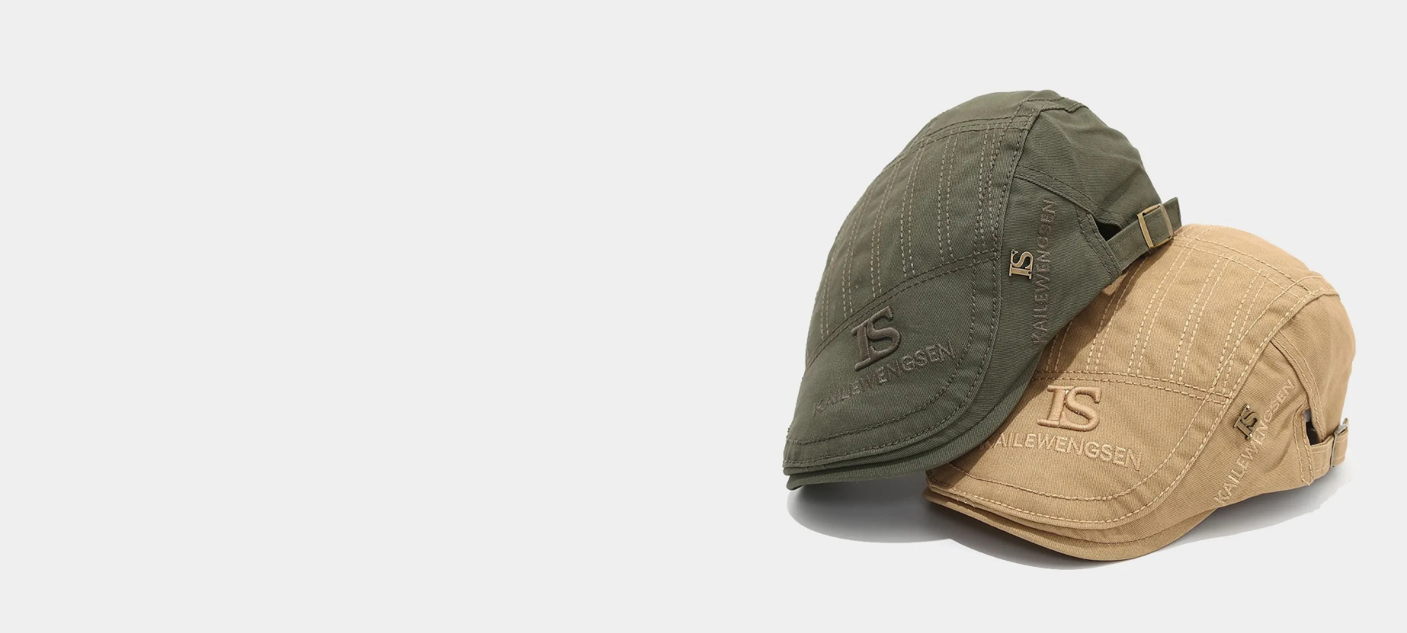 Bască bărbați din bumbac, reglabilă cu capse, model Gastby.