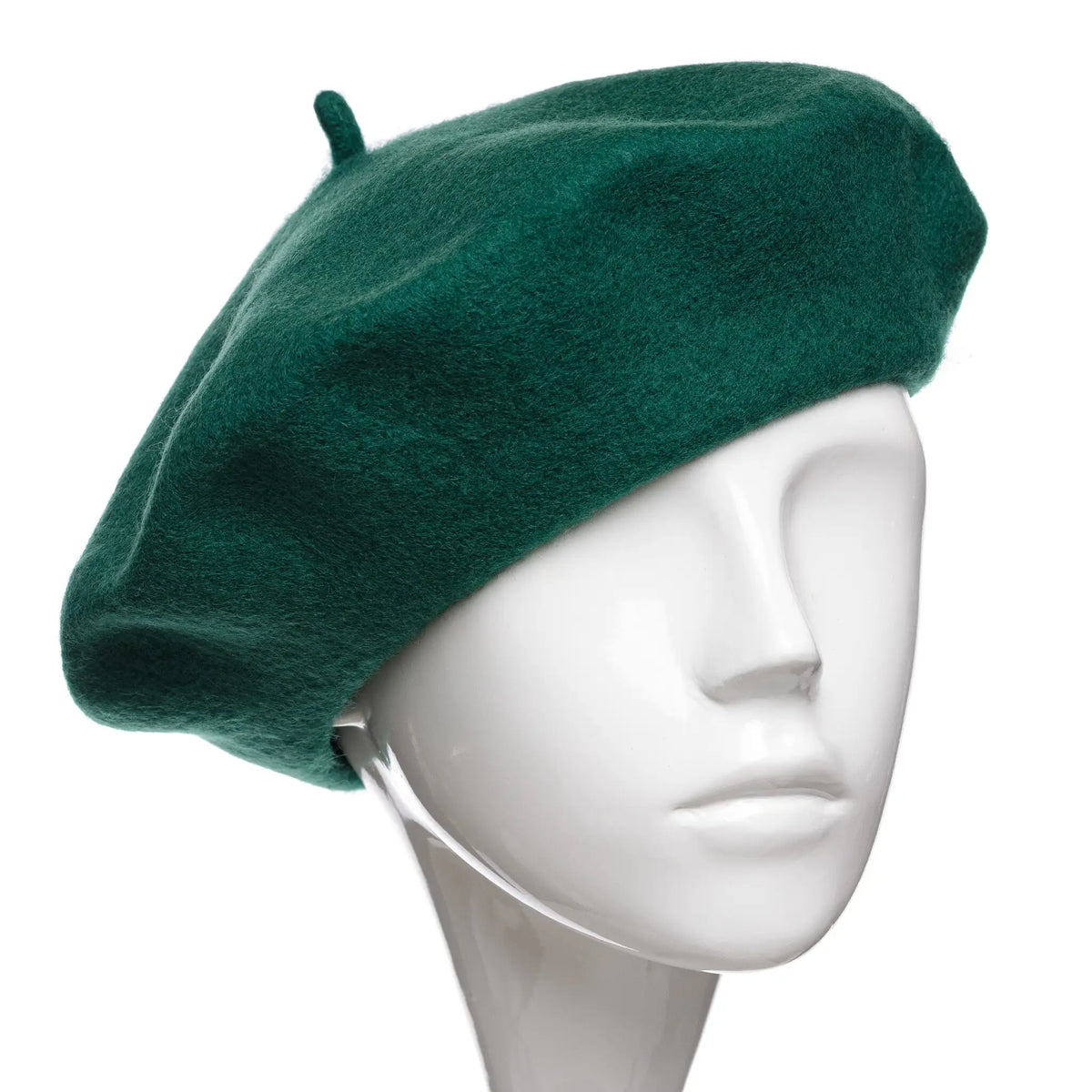 Bereta damă franțuzească pe culoarea verde închis.