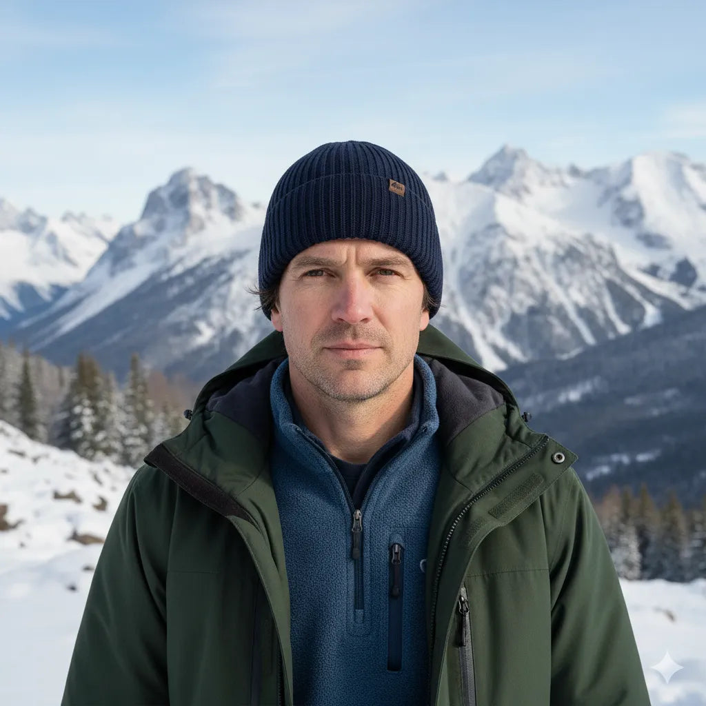 Căciulă bărbați Ridge din lână merino