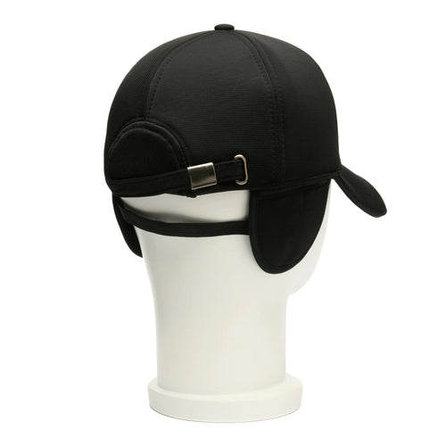 Șapcă bărbați de iarnă, model Polar, culoarea negru, spate.