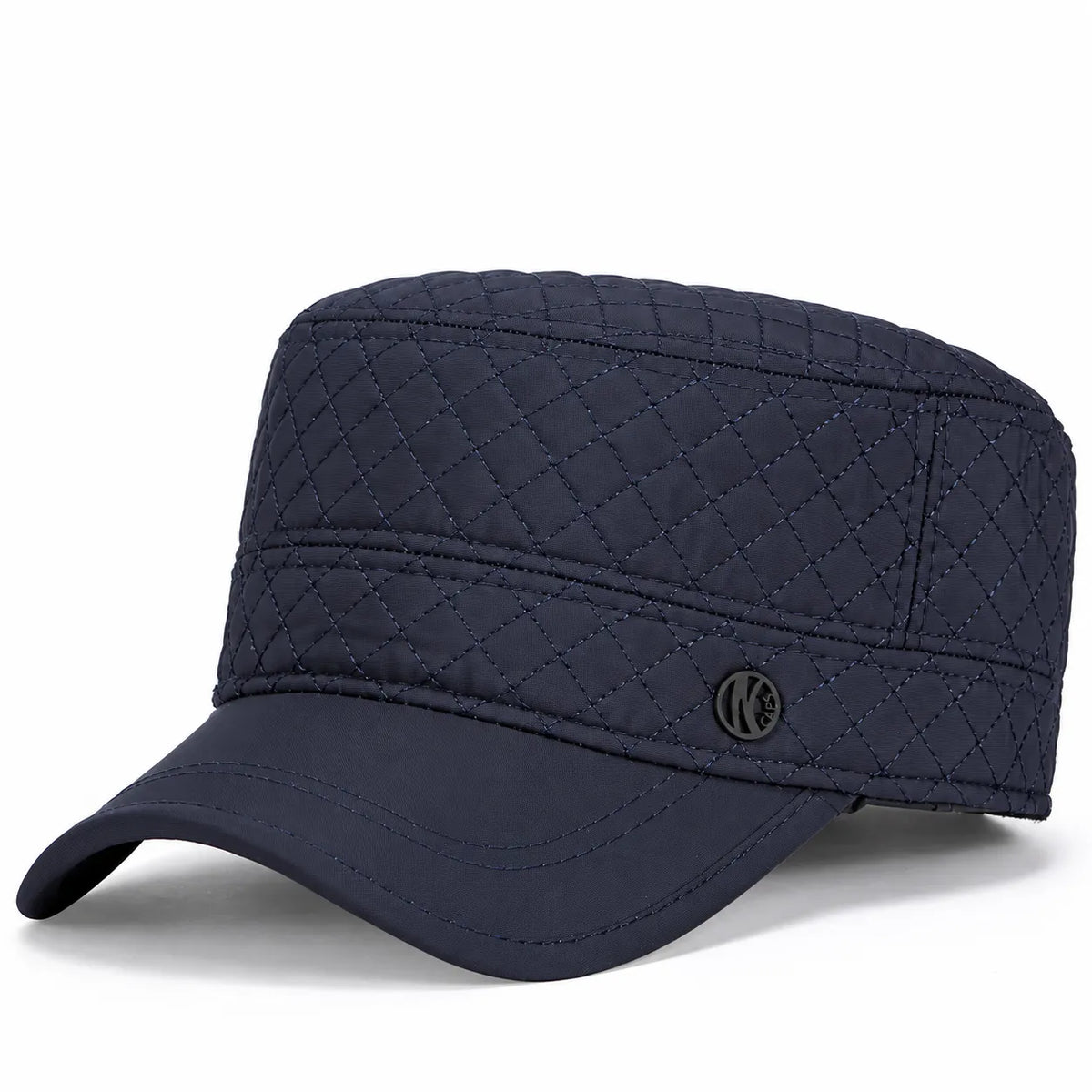 Șapcă de iarnă pentru bărbați cu protecție pentru urechi, model oslo, culoare bleumarin.