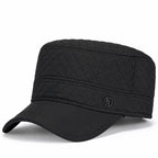 Șapcă de iarnă pentru bărbați cu protecție pentru urechi, model oslo, culoare negru.