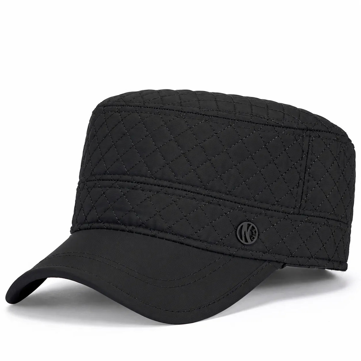 Șapcă de iarnă pentru bărbați cu protecție pentru urechi, model oslo, culoare negru.
