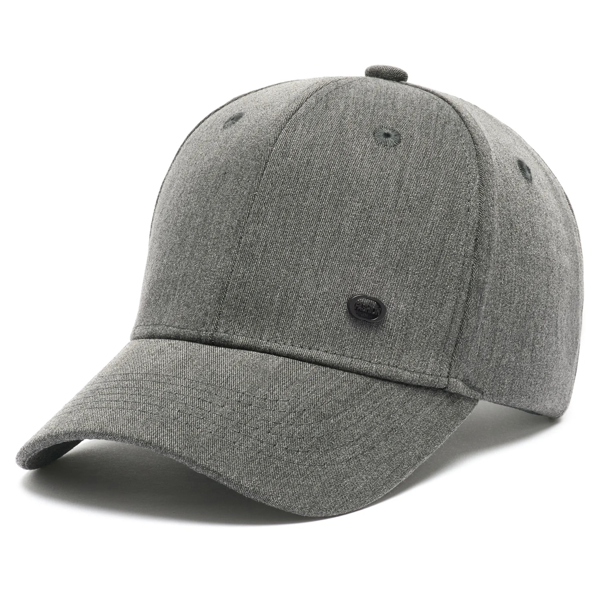 Șapcă bărbați structurată gri închis cu panouri frontale întărite