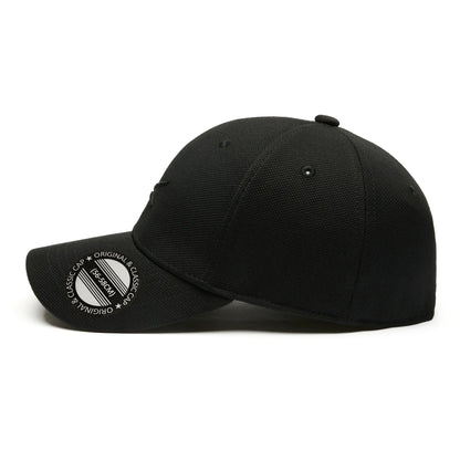 Șapcă neagră pentru bărbați din viscoză, model Urban Flex, lateral.
